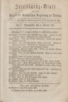 Intelligenz-Blatt für den Bezirk der Königlichen Regierung zu Danzig. 1827, No. 5 (5 Januar) + dod.