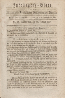 Intelligenz-Blatt für den Bezirk der Königlichen Regierung zu Danzig. 1827, No. 15 (18 Januar)