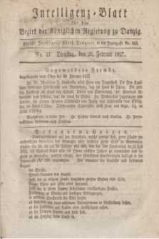 Intelligenz-Blatt für den Bezirk der Königlichen Regierung zu Danzig. 1827, No. 43 (20 Februar)