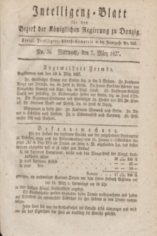 Intelligenz-Blatt für den Bezirk der Königlichen Regierung zu Danzig. 1827, No. 56 (7 März)