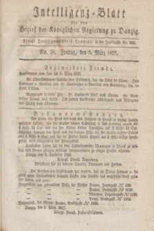 Intelligenz-Blatt für den Bezirk der Königlichen Regierung zu Danzig. 1827, No. 58 (9 März)