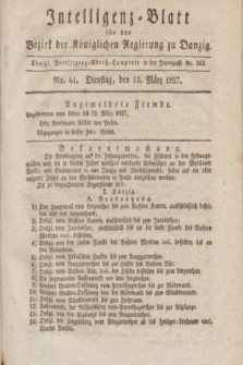 Intelligenz-Blatt für den Bezirk der Königlichen Regierung zu Danzig. 1827, No. 61 (13 März)