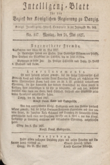 Intelligenz-Blatt für den Bezirk der Königlichen Regierung zu Danzig. 1827, No. 117 (21 Mai)