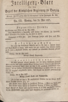 Intelligenz-Blatt für den Bezirk der Königlichen Regierung zu Danzig. 1827, No. 122 (28 Mai)