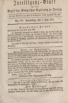Intelligenz-Blatt für den Bezirk der Königlichen Regierung zu Danzig. 1827, No. 130 (7 Juni)