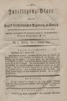 Intelligenz-Blatt für den Bezirk der Königlichen Regierung zu Danzig. 1840, No. 2 (3 Januar)