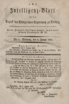 Intelligenz-Blatt für den Bezirk der Königlichen Regierung zu Danzig. 1840, No. 6 (8 Januar)