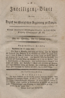 Intelligenz-Blatt für den Bezirk der Königlichen Regierung zu Danzig. 1840, No. 11 (14 Januar)