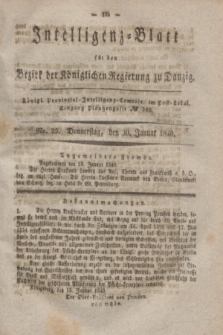 Intelligenz-Blatt für den Bezirk der Königlichen Regierung zu Danzig. 1840, No. 25 (30 Januar) + dod.