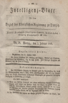 Intelligenz-Blatt für den Bezirk der Königlichen Regierung zu Danzig. 1840, No. 28 (3 Februar) + wkładka