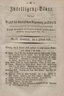 Intelligenz-Blatt für den Bezirk der Königlichen Regierung zu Danzig. 1840, No. 33 (8 Februar) + dod.