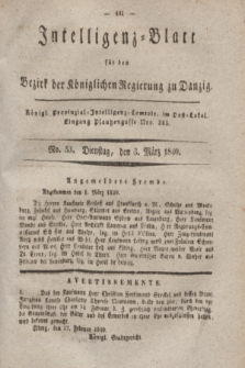 Intelligenz-Blatt für den Bezirk der Königlichen Regierung zu Danzig. 1840, No. 53 (3 März)