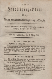 Intelligenz-Blatt für den Bezirk der Königlichen Regierung zu Danzig. 1840, No. 55 (5 März)