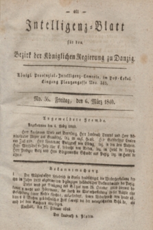 Intelligenz-Blatt für den Bezirk der Königlichen Regierung zu Danzig. 1840, No. 56 (6 März)