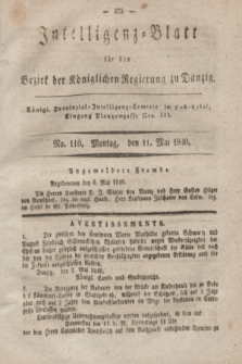 Intelligenz-Blatt für den Bezirk der Königlichen Regierung zu Danzig. 1840, No. 110 (11 Mai)