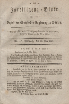 Intelligenz-Blatt für den Bezirk der Königlichen Regierung zu Danzig. 1840, No. 117 (20 Mai) + dod.