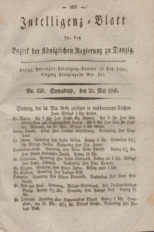 Intelligenz-Blatt für den Bezirk der Königlichen Regierung zu Danzig. 1840, No. 120 (23 Mai) + dod.