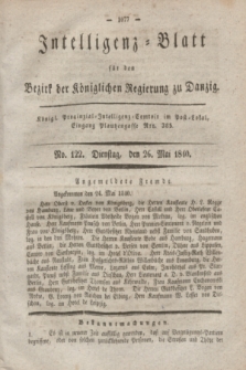 Intelligenz-Blatt für den Bezirk der Königlichen Regierung zu Danzig. 1840, No. 122 (26 Mai)