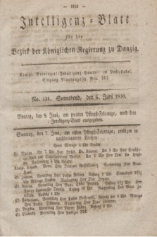 Intelligenz-Blatt für den Bezirk der Königlichen Regierung zu Danzig. 1840, No. 131 (6 Juni) + dod.