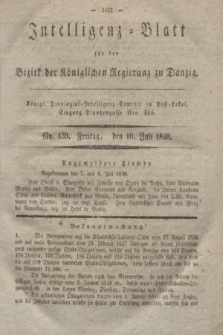 Intelligenz-Blatt für den Bezirk der Königlichen Regierung zu Danzig. 1840, No. 159 (10 Juli)