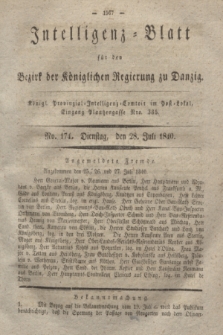 Intelligenz-Blatt für den Bezirk der Königlichen Regierung zu Danzig. 1840, No. 174 (28 Juli)