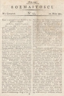 Rozmaitości : oddział literacki Gazety Lwowskiej. 1821, nr 55