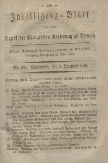 Intelligenz-Blatt für den Bezirk der Königlichen Regierung zu Danzig. 1840, No. 286 (5 December) + dod.