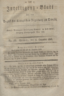 Intelligenz-Blatt für den Bezirk der Königlichen Regierung zu Danzig. 1840, No. 295 (16 December) + dod.