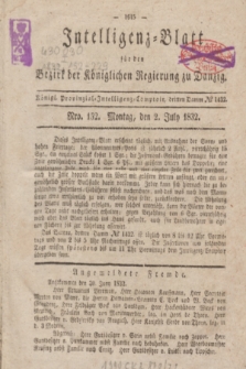 Intelligenz-Blatt für den Bezirk der Königlichen Regierung zu Danzig. 1832, Nro. 152 (2 Juli) + dod.