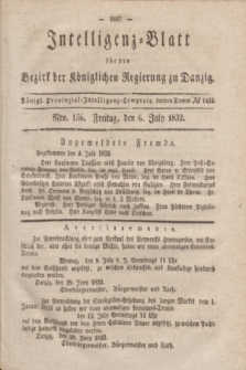 Intelligenz-Blatt für den Bezirk der Königlichen Regierung zu Danzig. 1832, Nro. 156 (6 Juli) + dod.