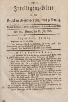 Intelligenz-Blatt für den Bezirk der Königlichen Regierung zu Danzig. 1832, No. 164 (16 Juli)