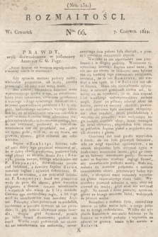 Rozmaitości : oddział literacki Gazety Lwowskiej. 1821, nr 66