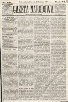 Gazeta Narodowa. 1867, nr 92