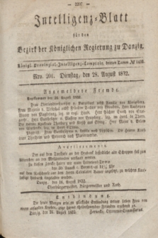 Intelligenz-Blatt für den Bezirk der Königlichen Regierung zu Danzig. 1832, Nro. 201 (28 August)