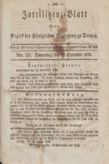 Intelligenz-Blatt für den Bezirk der Königlichen Regierung zu Danzig. 1832, Nro. 221 (20 September) + dod.