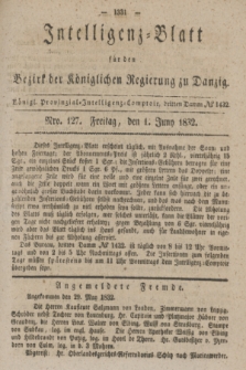 Intelligenz-Blatt für den Bezirk der Königlichen Regierung zu Danzig. 1832, Nro. 127 (1 Juni)