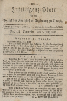Intelligenz-Blatt für den Bezirk der Königlichen Regierung zu Danzig. 1832, Nro. 132 (7 Juni)