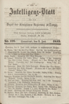 Intelligenz-Blatt für den Bezirk der Königlichen Regierung zu Danzig. 1849, No. 126 (2 Juni) + dod.