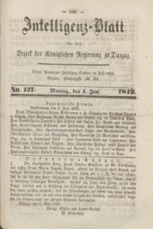 Intelligenz-Blatt für den Bezirk der Königlichen Regierung zu Danzig. 1849, No. 127 (4 Juni)