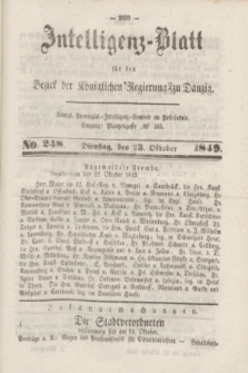 Intelligenz-Blatt für den Bezirk der Königlichen Regierung zu Danzig. 1849, No. 248 (23 Oktober)