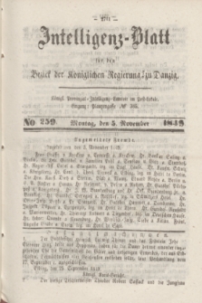 Intelligenz-Blatt für den Bezirk der Königlichen Regierung zu Danzig. 1849, No. 259 (5 November)