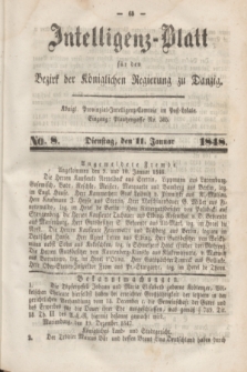 Intelligenz-Blatt für den Bezirk der Königlichen Regierung zu Danzig. 1848, No. 8 (11 Januar) + dod.