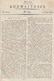 Rozmaitości : oddział literacki Gazety Lwowskiej. 1821, nr 81