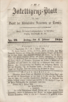 Intelligenz-Blatt für den Bezirk der Königlichen Regierung zu Danzig. 1848, No. 29 (4 Februar)