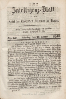 Intelligenz-Blatt für den Bezirk der Königlichen Regierung zu Danzig. 1848, No. 50 (29 Februar) + dod.