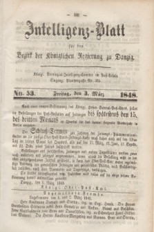 Intelligenz-Blatt für den Bezirk der Königlichen Regierung zu Danzig. 1848, No. 53 (3 März) + dod.