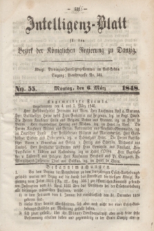 Intelligenz-Blatt für den Bezirk der Königlichen Regierung zu Danzig. 1848, No. 55 (6 März) + dod.