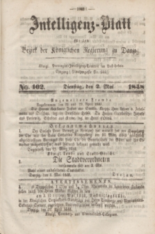 Intelligenz-Blatt für den Bezirk der Königlichen Regierung zu Danzig. 1848, No. 102 (2 Mai) + dod.