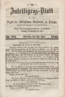 Intelligenz-Blatt für den Bezirk der Königlichen Regierung zu Danzig. 1848, No. 124 (29 Mai)