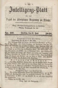 Intelligenz-Blatt für den Bezirk der Königlichen Regierung zu Danzig. 1848, No. 127 (2 Juni) + dod.